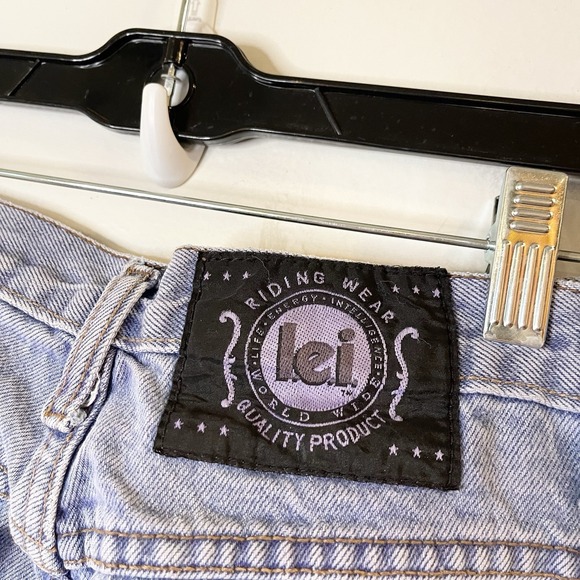 Vintage L.E.I. Riding Wear Purple High-Waisted 90s Jeans USA Made Retro XS/S - Picture 5 of 7